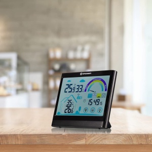 Statie meteo Bresser VentAir 7007402 Touchscreen recomandare ventilatie negru - Img 2