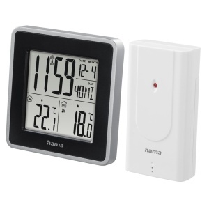 Statie meteo digitala Hama EWS Intro senzor extern DCF negruargintiu - Img 6