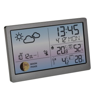 Statie meteo digitala TFA Dostmann Luna Sky 351169 Display color Lunar - Img 2