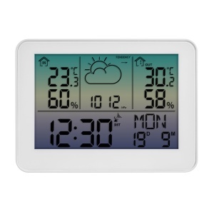 Statie meteo digitala TFA Dostmann Meteo Sky 351175 Alb cu senzor extern si prognoza meteo - Img 3