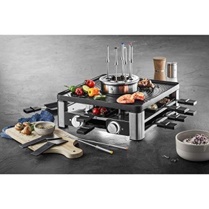 Statie multifunctionala WMF Lumero 3in1 Raclette Fondue Grill 1800W otel inoxidabil - Img 7