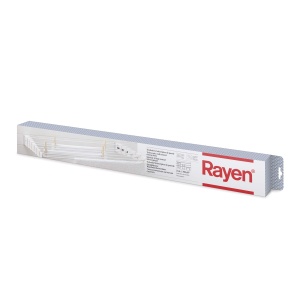 Stativ de rufe Rayen, 5 metri, alb, pliabil, pentru interior si exterior