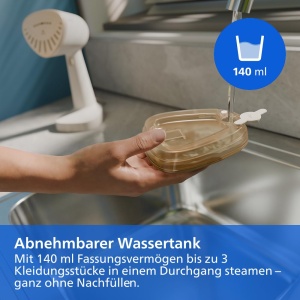 Steamer Philips 8000 Series, 1500 W, 24 gmin abur, rezervor 140 ml - Img 8
