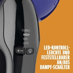 Steamer si Fier de Calcat Conair Turbo ExtremeSteam 2-in-1, 1875W, 33gmin, AlbastruNegru - Img 8