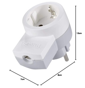 Stecker cu protectie Legrand 16A, 230V, AlbGri, Doppelfunktionsstecker - Img 5