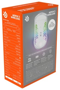 SteelSeries Aerox 3 Wireless Gaming Mouse RGB 18000 DPI Snow - Img 14