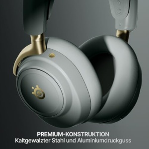 SteelSeries Arctis Nova Elite Wireless Gaming Headset Sage Gold ANC Hi-Res Audio - Img 10
