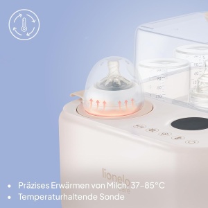 Sterilizator cu aburi Lionelo SteamUp 3in1 pentru biberoane, 4 biberoane, BPA-free - Img 6