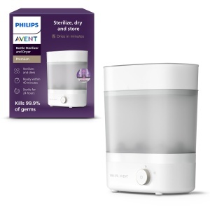 Sterilizator si uscator biberoane Philips Avent Premium SCF29300 capacitate 6 biberoane eliminare 999 bacterii