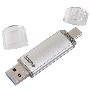 Stick USB Hama C-Laeta 256GB, USB 3.2 Gen 1, Tip-C, Argintiu