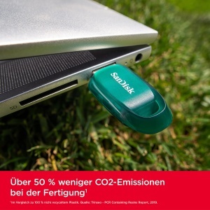 Stick USB SanDisk Ultra Eco 128 GB, viteza de citire 100 MBs, reciclabil - Img 3