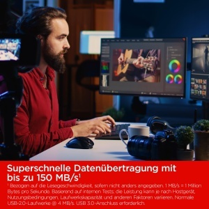 Stick USB SanDisk Ultra Flair 256 GB, 150 MBs, Negru - Img 3