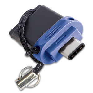 Stick USB Verbatim Store n Go Dual 64GB USB 3.2 Gen 1 si USB-C, AlbastruNegru