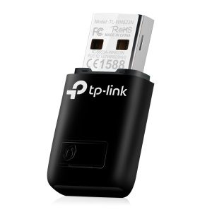 Stick WLAN TP-Link TL-WN823N, 300 Mbits, USB, Negru