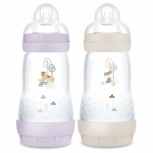Sticla Anti-Colici MAM Easy Start, 2x260 ml, Flori Sand
