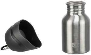 Sticla cu bol pentru apa TRIXIE 0,3 l inoxplastic, cu carabinier - Img 3