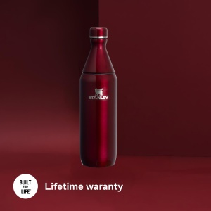 Sticla de apa Stanley All Day Slim 0.6L - Garnet Shine, inox, izolare vacuum - Img 7