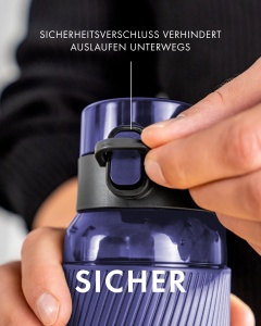 Sticla de Apa ZWILLING 680 ml, Auslaufsicher, Tritan, Albastru - Img 4