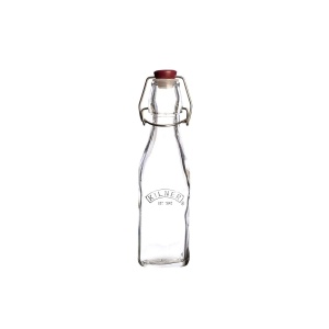 Sticla de Sticla Kilner, 250 ml, cu Capac Clip, Design Patrati