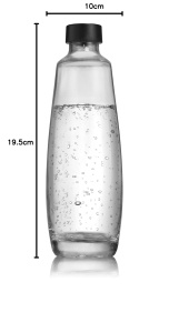 Sticla de sticla SodaStream DUO 1L, 2 bucati, design elegant - Img 10
