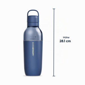 Sticla pentru bauturi Sodastream Fizzgo Easy Mix 0,7L Culoare Storm Blau - Img 4