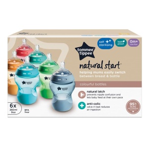 Sticla pentru bebelusi Tommee Tippee Natural Start 260ml, anti-colica, BPA-free, 6 bucati - Img 2