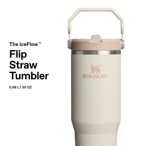 Sticla termica STANLEY 1913 Flip Straw, 0.89L, BPA liber, culoare crema - Img 3