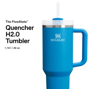 Sticla termosensibila Stanley Quencher H2.0 1.2L, inox, albastra - Img 3