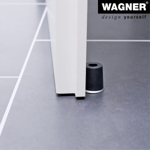 Stopper pentru usa WAGNER VULKANO MIDI, 35mm, inox, cauciuc, argintiunegru - Img 7