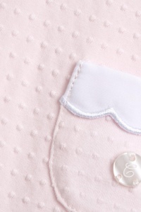 Strampler pentru bebelusi Chicco, din bumbac, roz, cu deschidere la spate - Img 3