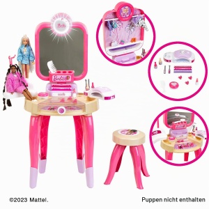 Studio de Frumusete Theo Klein Barbie - Cu Oglinda Rotativa si Lumina, Accesorii Incluse - Img 4