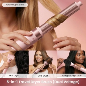 Styler de par MESCOMB 5 in 1 cu functie de ionizare, dual voltage, accesorii incluse - Img 2