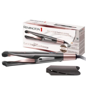 Styler pentru par Remington 2in1 Curl si Straight Confidence, 150-230 C