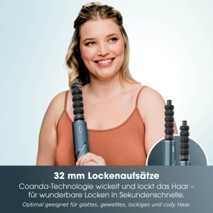 Styler si uscator de par Shark FlexStyle Limited Edition Teal, 5-in-1, cu accesorii - Img 6