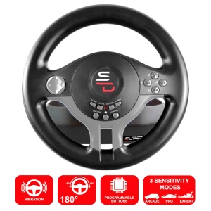 Subsonic Superdrive - Volan SV250 cu pedale si palete de schimbare a vitezei pentru Nintendo Switch - PS4 - Xbox One - PC - Img 4