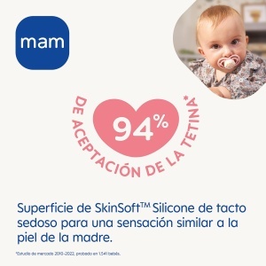 Sucitor pentru bebelusi MAM Perfect, 2-6 luni, albastru, silicon - Img 2