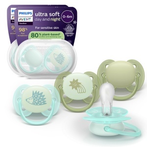 Sucitor pentru bebelusi Philips Avent Ultra Soft, 0-6 luni, din silicon, 4 bucati - Img 1