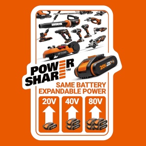 Suflanta de frunze Worx Nitro WG585E.9 - motor fara perii, 266 kmh, 3 viteze - Img 10