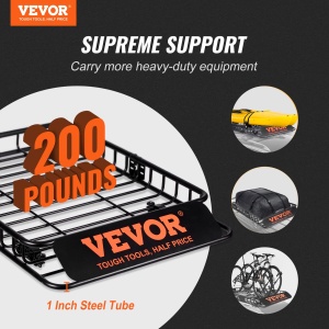 Suport auto VEVOR Dachgepacktrager 1305x915x127 mm 907 kg negru - Img 2