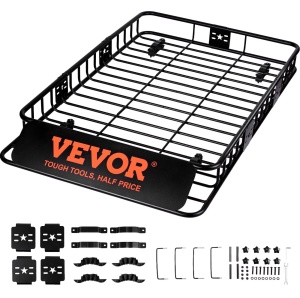 Suport bagaje auto VEVOR Dachgepacktrager 1630x990x152 mm capacitate 907 kg negru