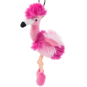 Suport Chei Plush Schaffer 0233 Flamingo Chantal, Roz, Cu Carabina