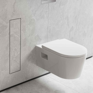 Suport de perete pentru periuta de dinti hansgrohe XtraStoris Rock, inox, cu usa beflisabila - Img 2