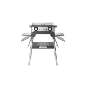 Suport grill WMF Lono 0415890011 Cromargan NegruArgintiu cu rafturi pliabile - Img 6