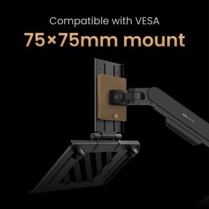 Suport Laptop BenQ LTB01, VESA 75x75 mm, pentru laptopuri 12-17 inch, capacitate 5 kg - Img 6
