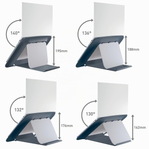 Suport Laptop Ergonomic Leitz Ergo Cosy, 4 Inaltimi, 80 Plastic Recyclet, Gri - Img 5