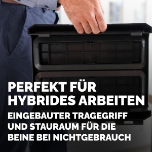 Suport monitor Fellowes Breyta 100 reciclabil 3 niveluri de inaltime negru - Img 6
