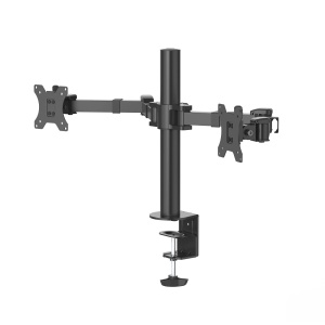 Suport Monitor Hama pentru 2 Monitoare 13 35 inch, Negru, Reglabil, 15 kg