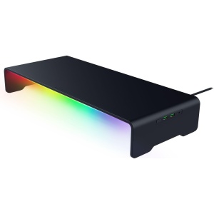 Suport monitor Razer Chroma RGB Aluminiu Negru USB-C Hub Ergonomie