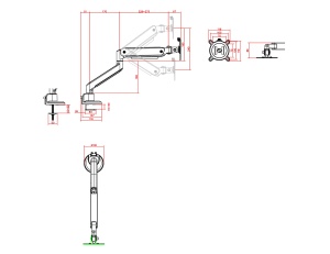 Suport Monitor Universal One For All DM4120 pentru Monitoare 13-35 Inch, Alb, Max 10 kg - Img 6