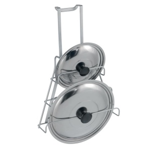 Suport pentru capacete Metaltex Galileo, 26x9x36 cm, argintiu metalic - Img 2